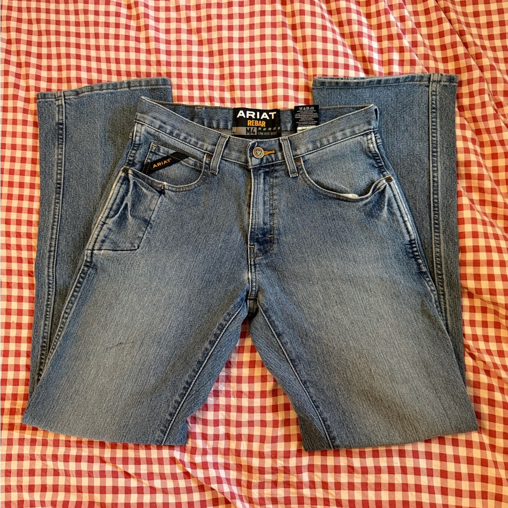 Ariat Rebar Men's Relaxed Fit Blue Jeans